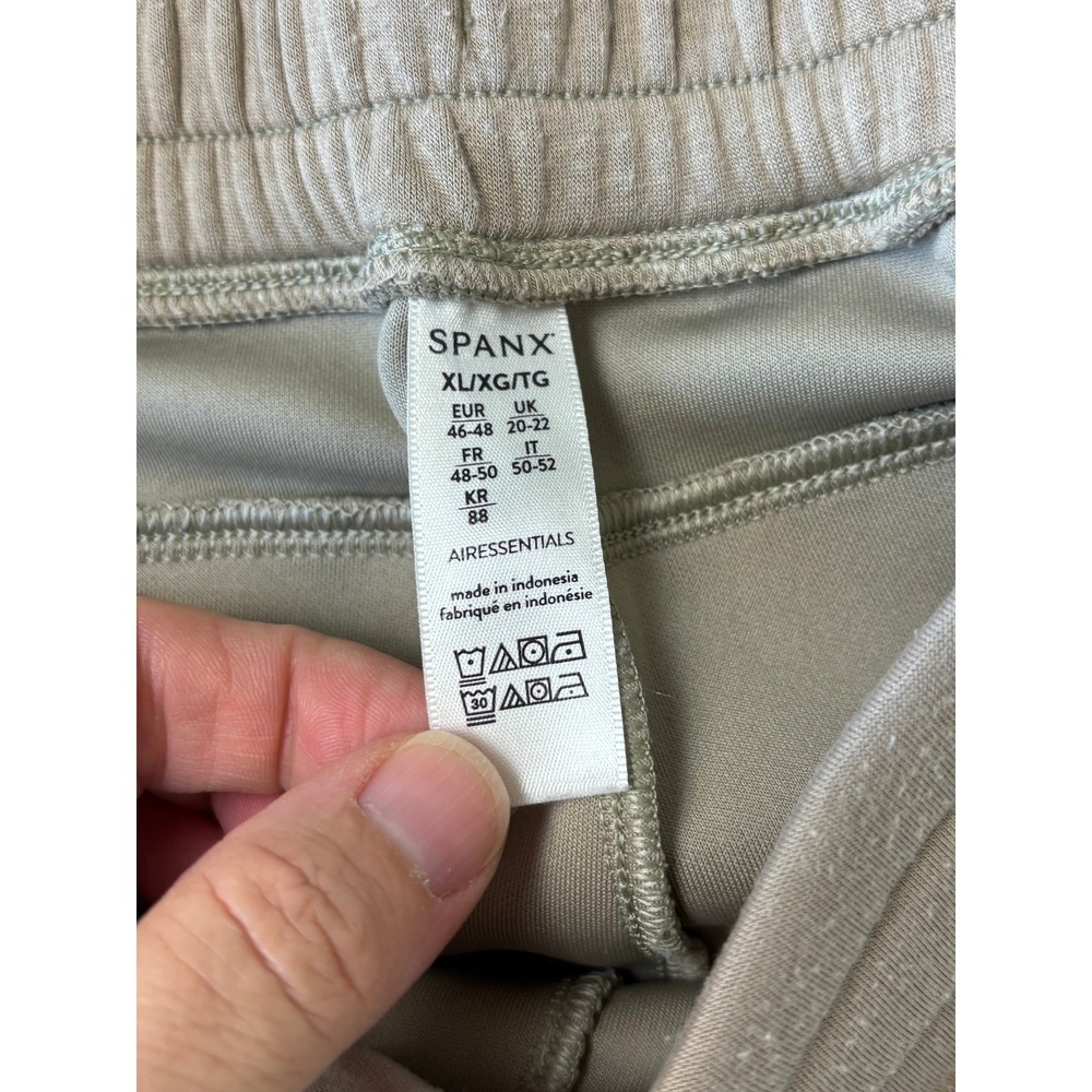 Spanx AirEssentials Half Zip Jogger Set Taupe Women XL 1X Loungewear 2-Piece - Picture 7 of 14